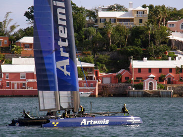 America's Cup floats Louis Vuitton's boat